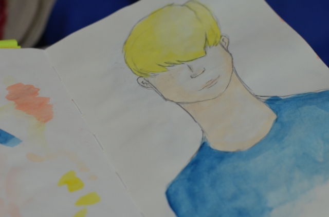 Watercolor of Jae Yeol from the webcomic "Lookism"